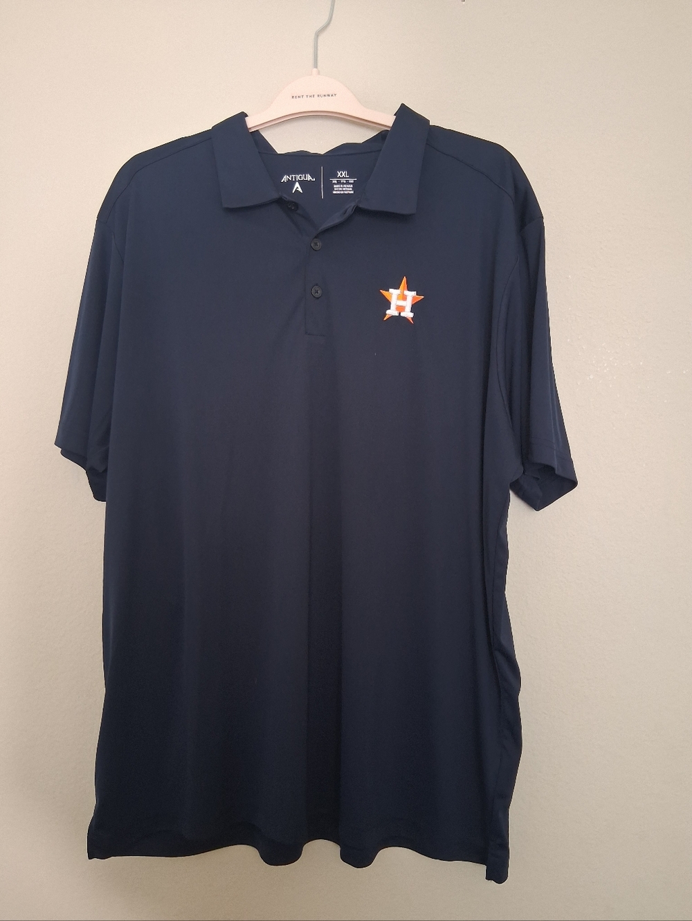 Antigua Navy Houston Astros Polo with Orange & White Logo